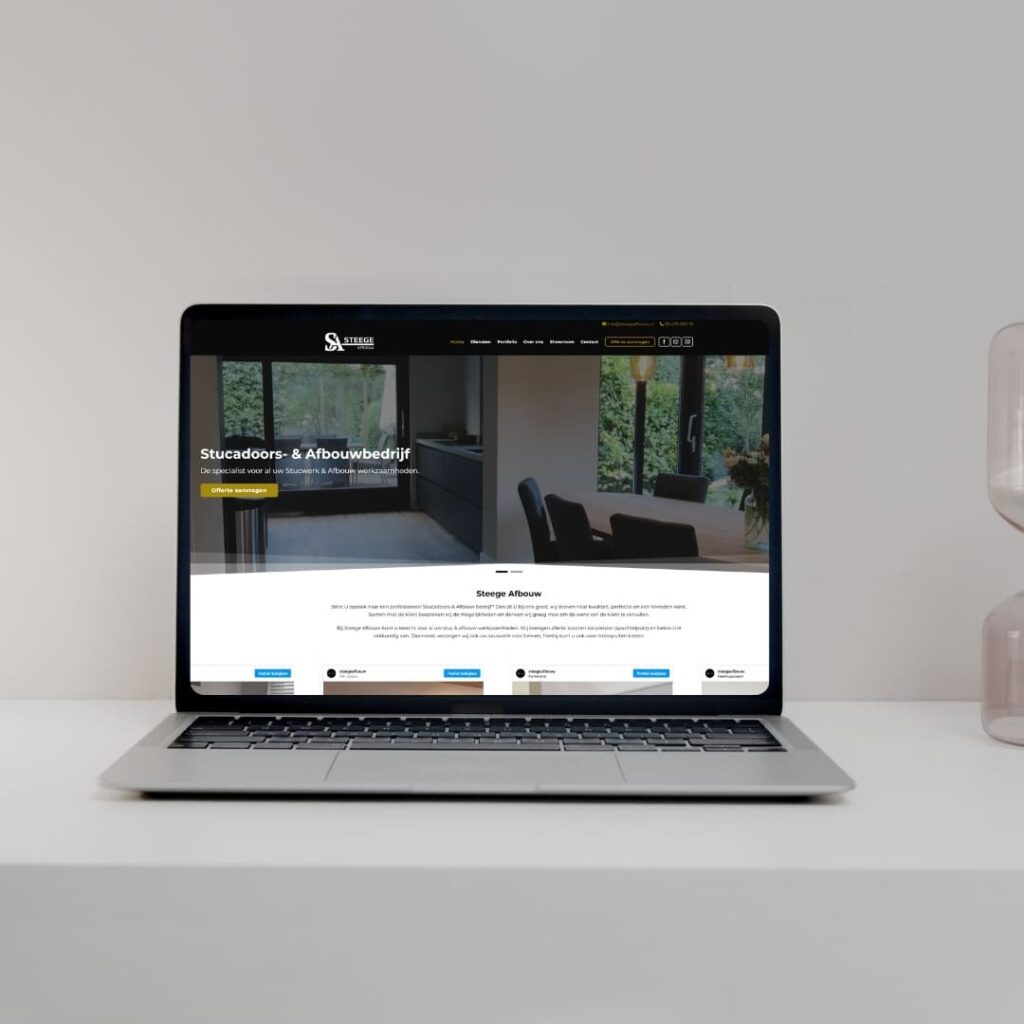 Project Steege Afbouw door Oventa Webdesign