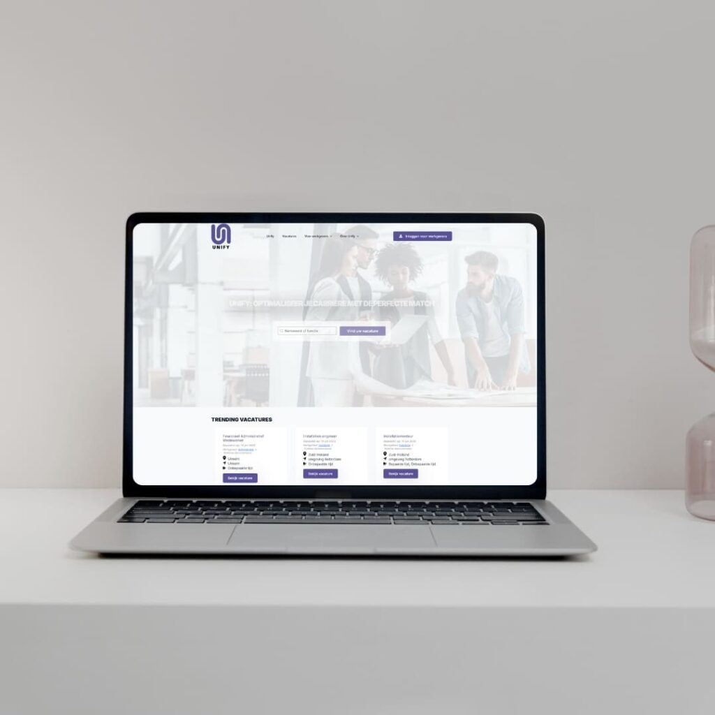 Project Unifyrecruitment door Oventa Webdesign