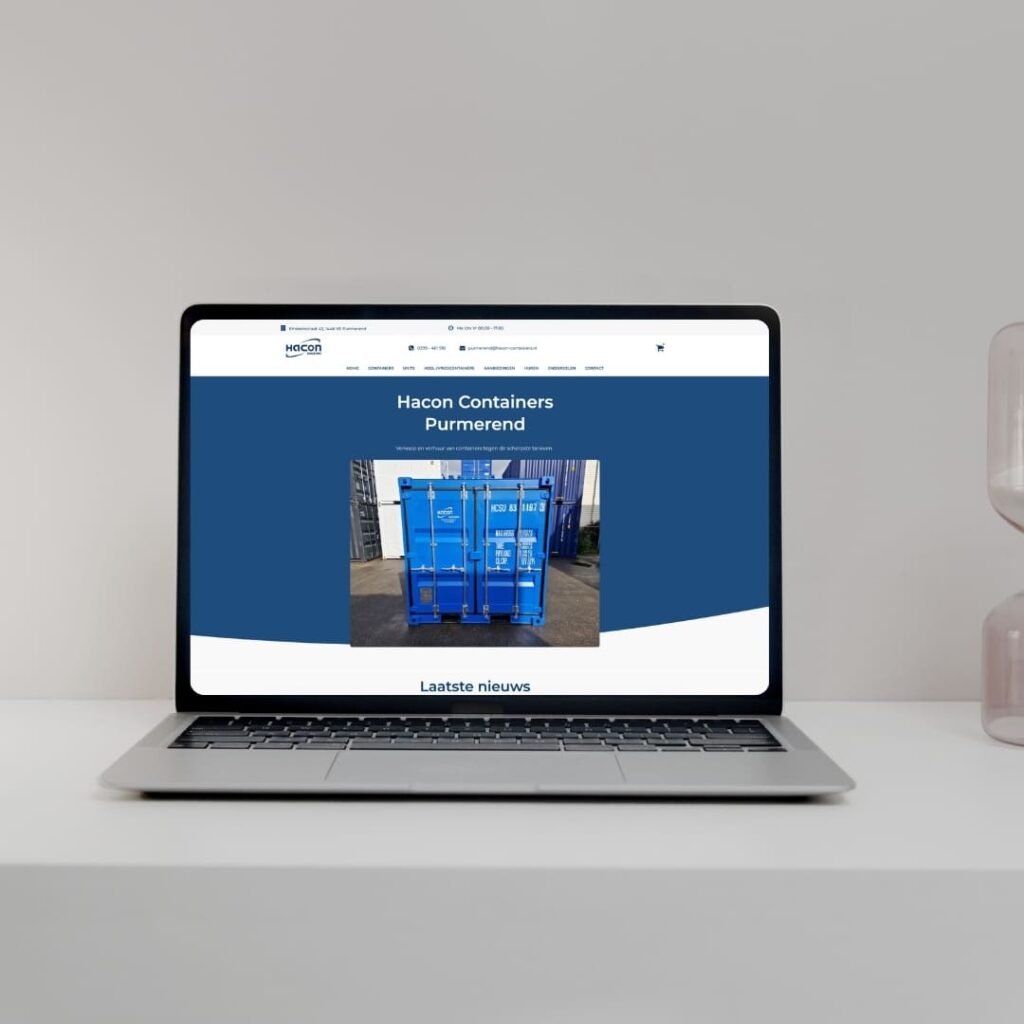 Project Hacon Containers door Oventa Webdesign
