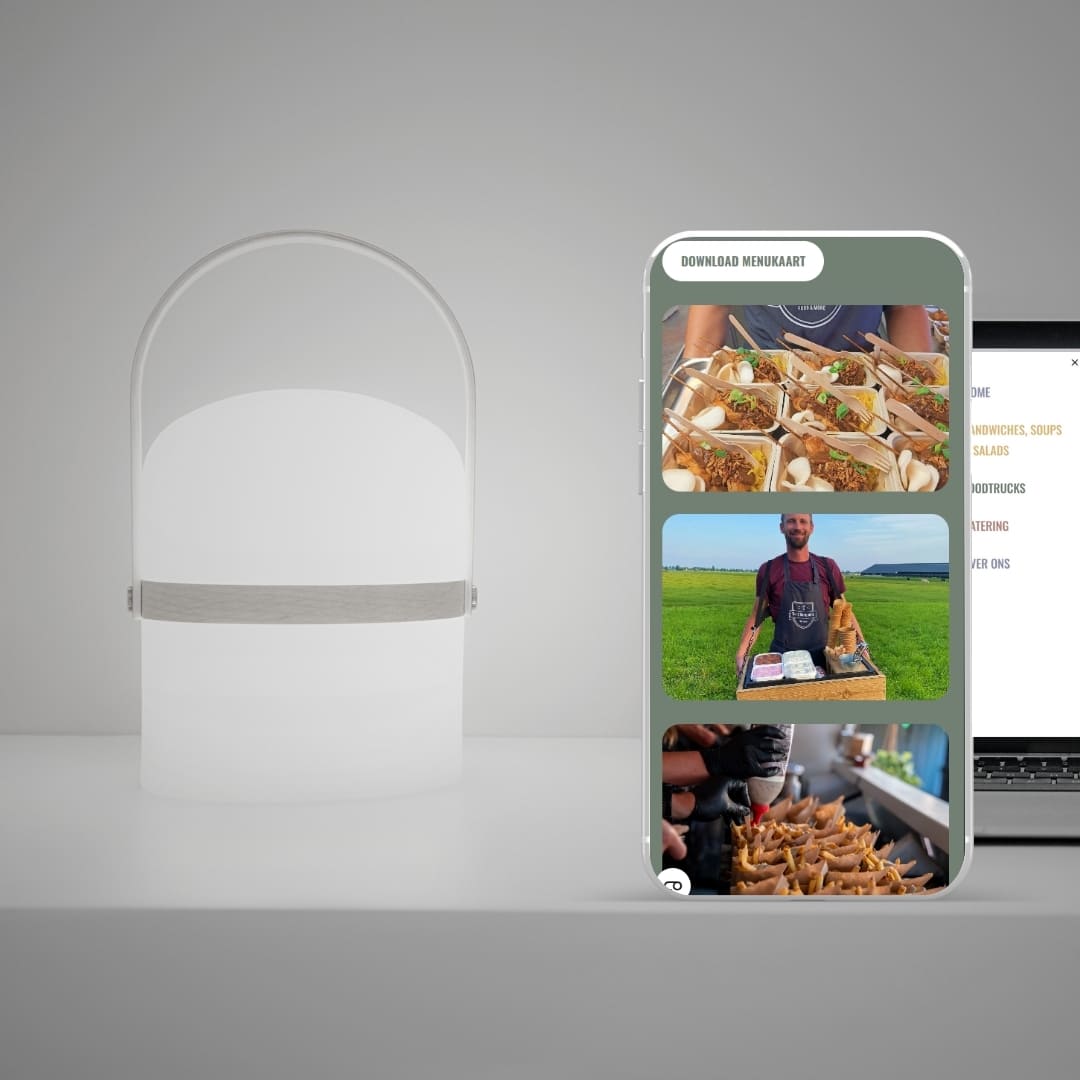 Website van The 5 Boroughs op mobiel