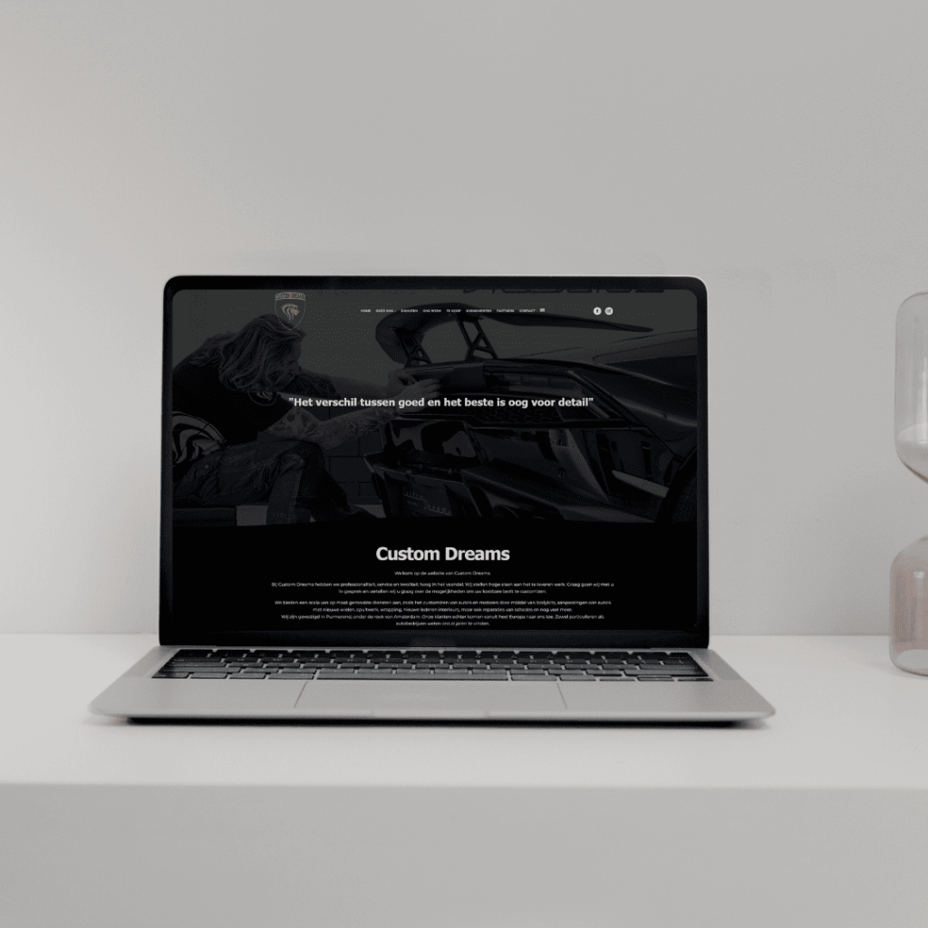 Project Custom Dreams door Oventa Webdesign